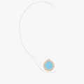 Antifer Chromatic Turquoise earring in pink gold paved with diamonds