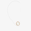 Antifer Chromatic Mother of Pearl earring in pink gold paved with diamonds