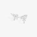 Boucle d'oreille Serti sur Vide sertie de 5 diamants