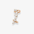 Serti sur Vide earcuff set with 6 diamonds