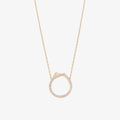 Antifer 10 years pendant in pink gold 18 carats paved with diamonds