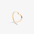 Heart hoop earringin 18-carat pink gold