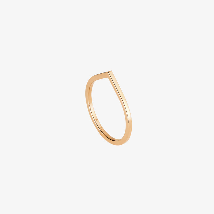 Antifer ring in pink gold