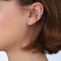 Antifer 2-row hoop earring