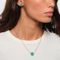 Puce d'oreille Antifer Turquoise