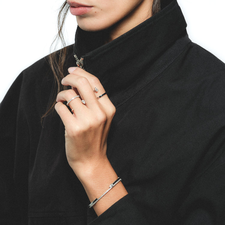 Bague Serti sur Vide sertie d'1 diamant