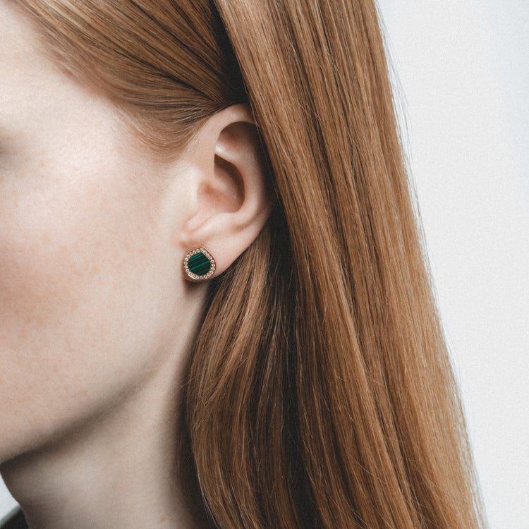Puce d'oreille Antifer Malachite