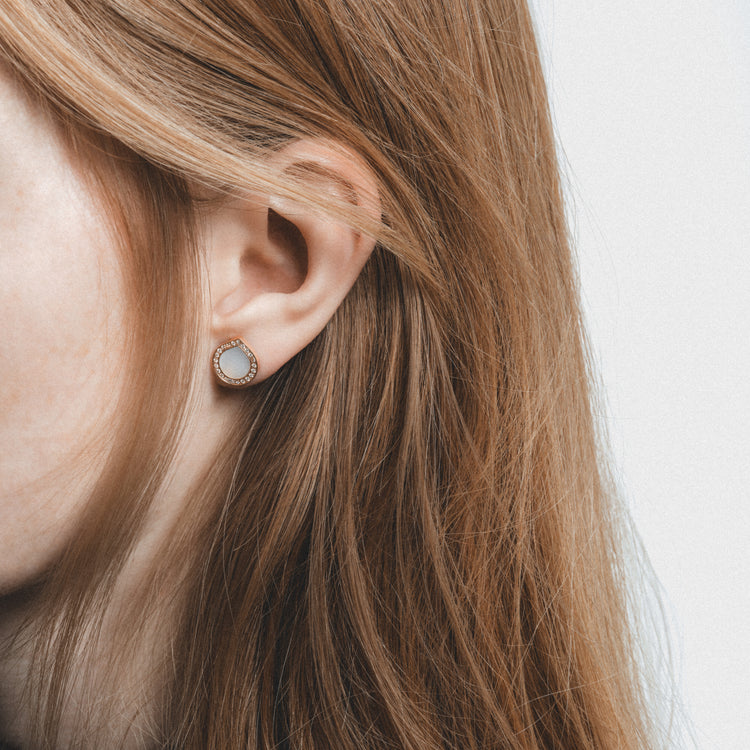 Puce d'oreille Antifer Nacre