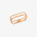Berbere double 2-row ring