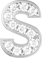 Letters White Gold Perso