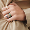 Bague Berbere Chromatic laque Sauge