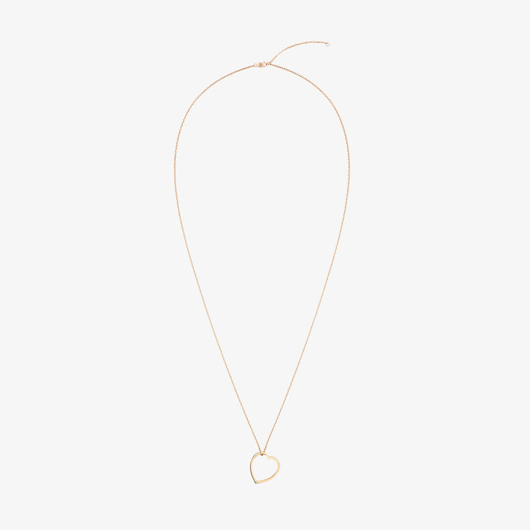 Heart pendant in 18-carat pink gold