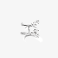 Serti sur Vide ring set with 5 diamonds
