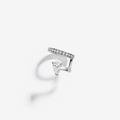 Clip d'oreille Serti sur Vide serti d'1 diamant