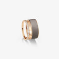 Bague Berbere Chromatic Taupe en or rose