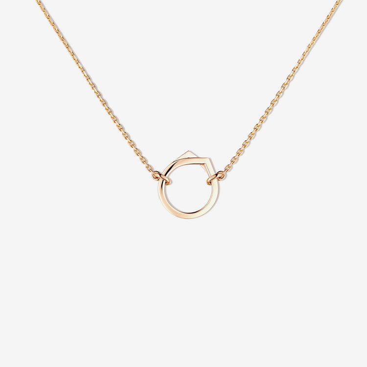 Pendant in pink gold 18 carat