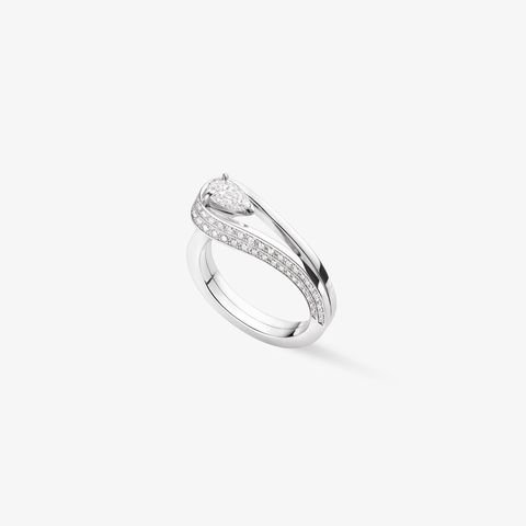 Bague Serti Inversé serti d'1 diamant