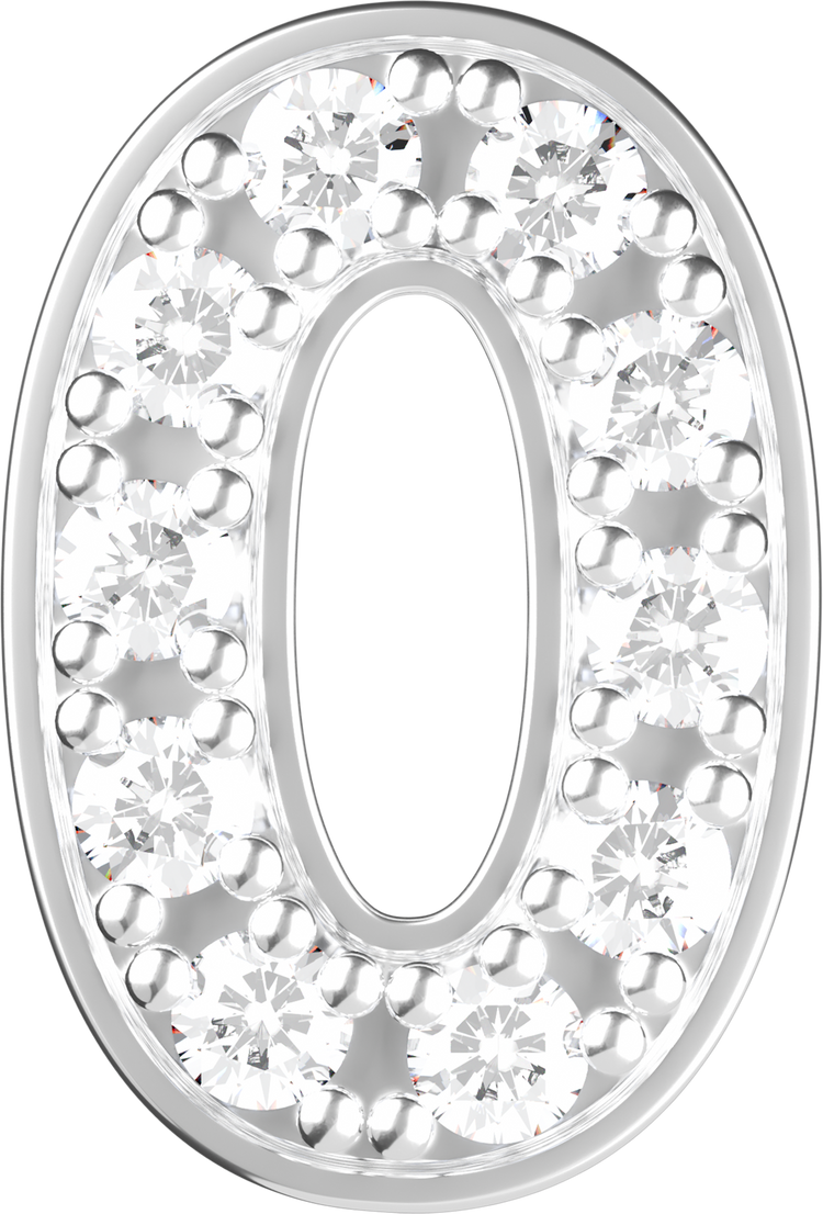 Letters White Gold Perso