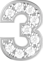 Letters White Gold Perso
