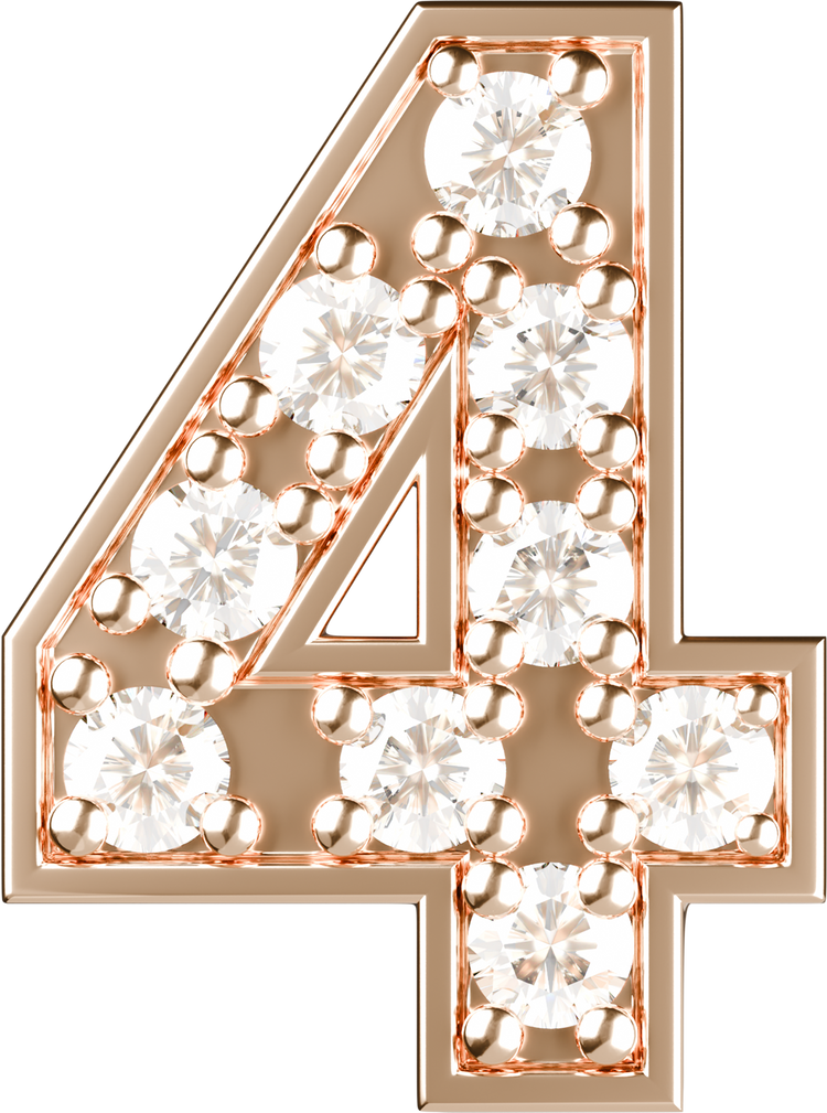 Letters Pink Gold Perso