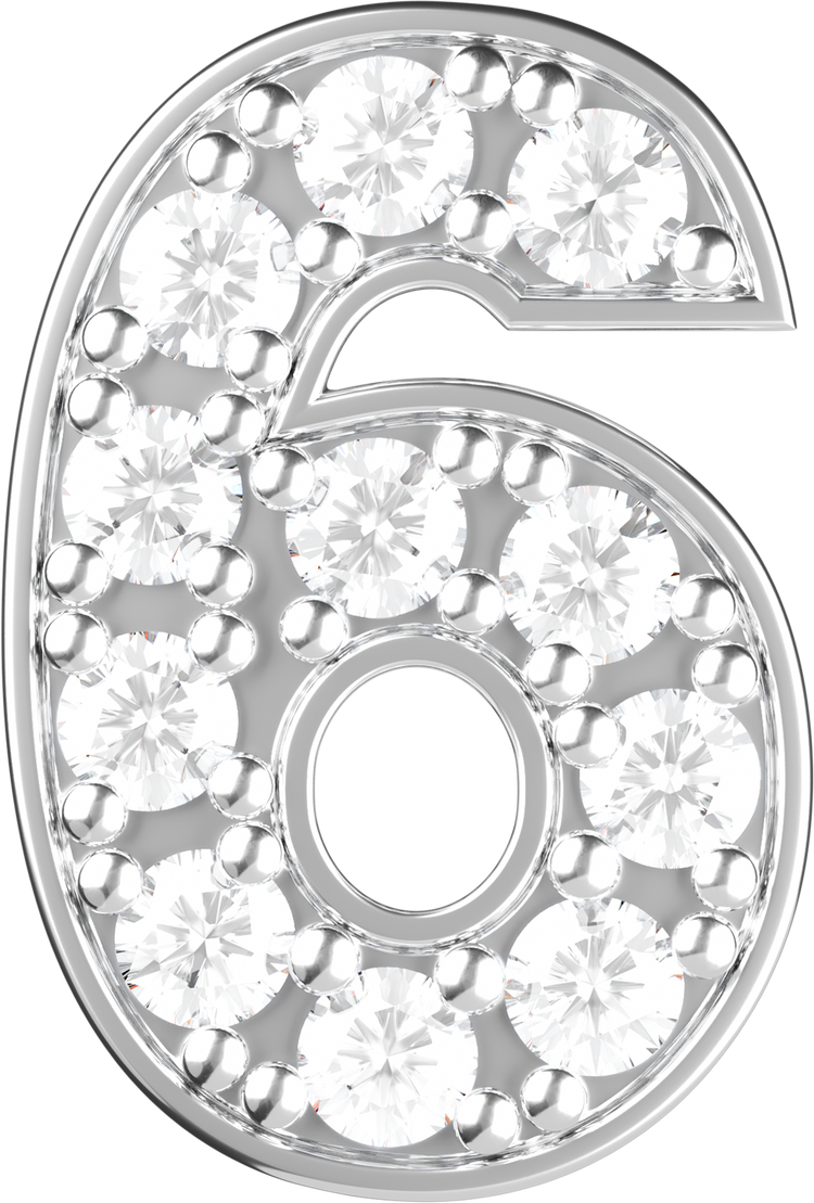 Letters White Gold Perso