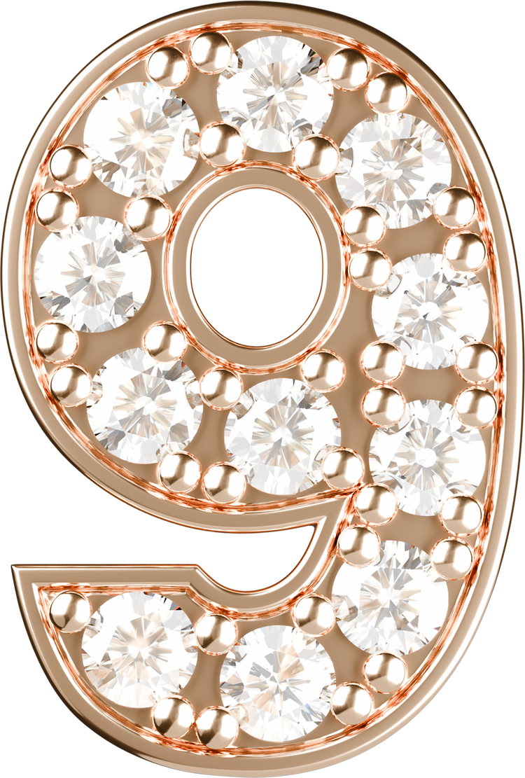 Letters Pink Gold Perso