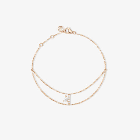 Letters Serti sur Vide bracelet set with 1 diamond