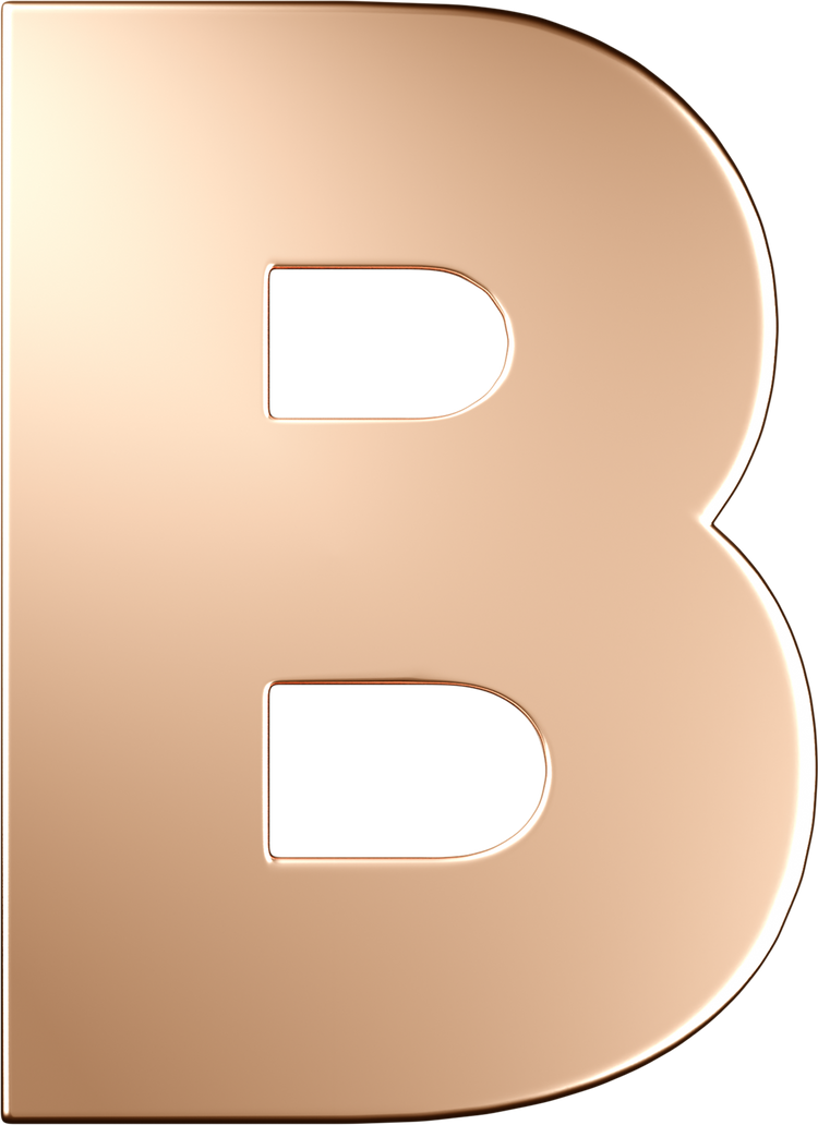 Letters Pink Gold Perso