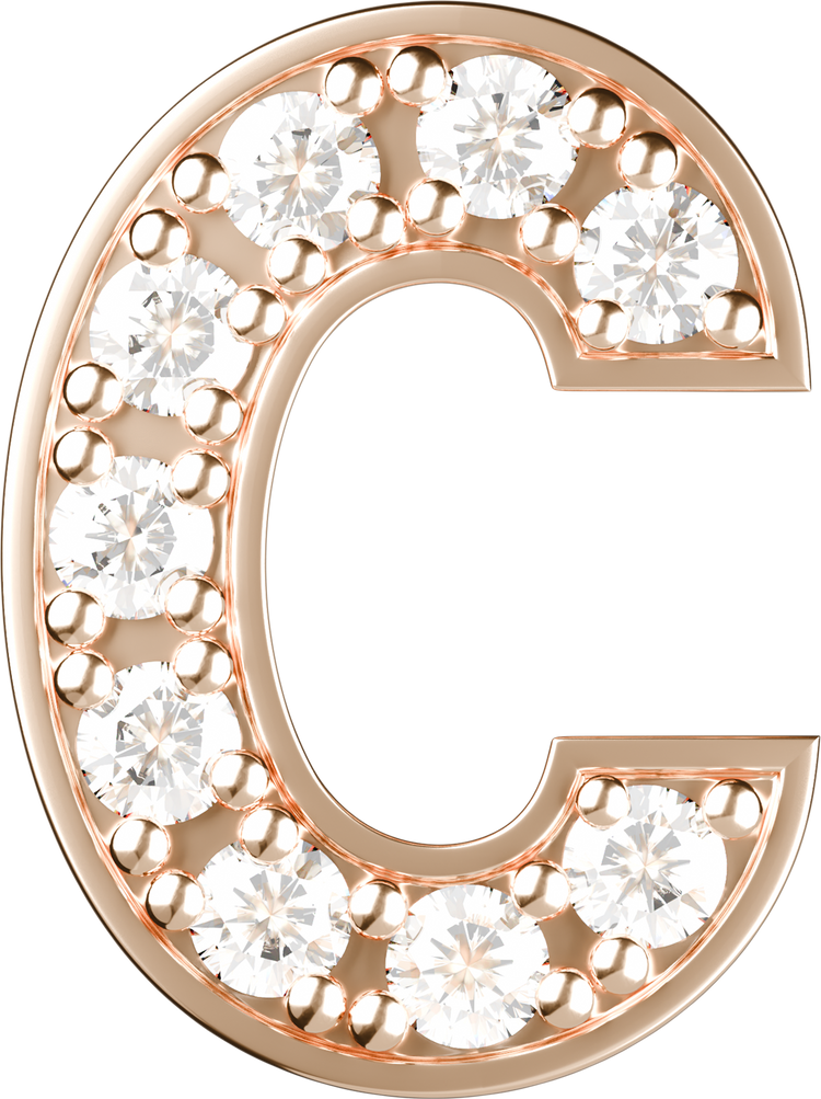 Letters Pink Gold Perso