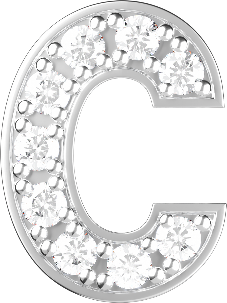 Letters White Gold Perso