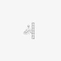 Serti sur Vide stud earring set with 1 diamond