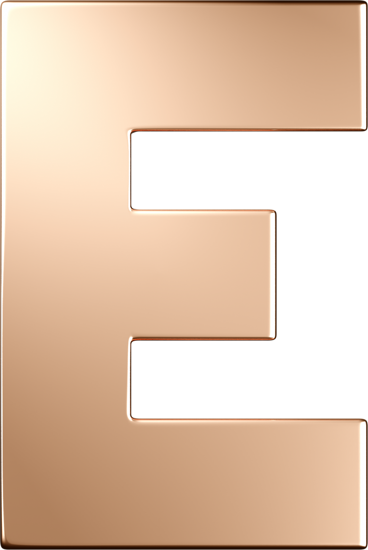 Letters Pink Gold Perso