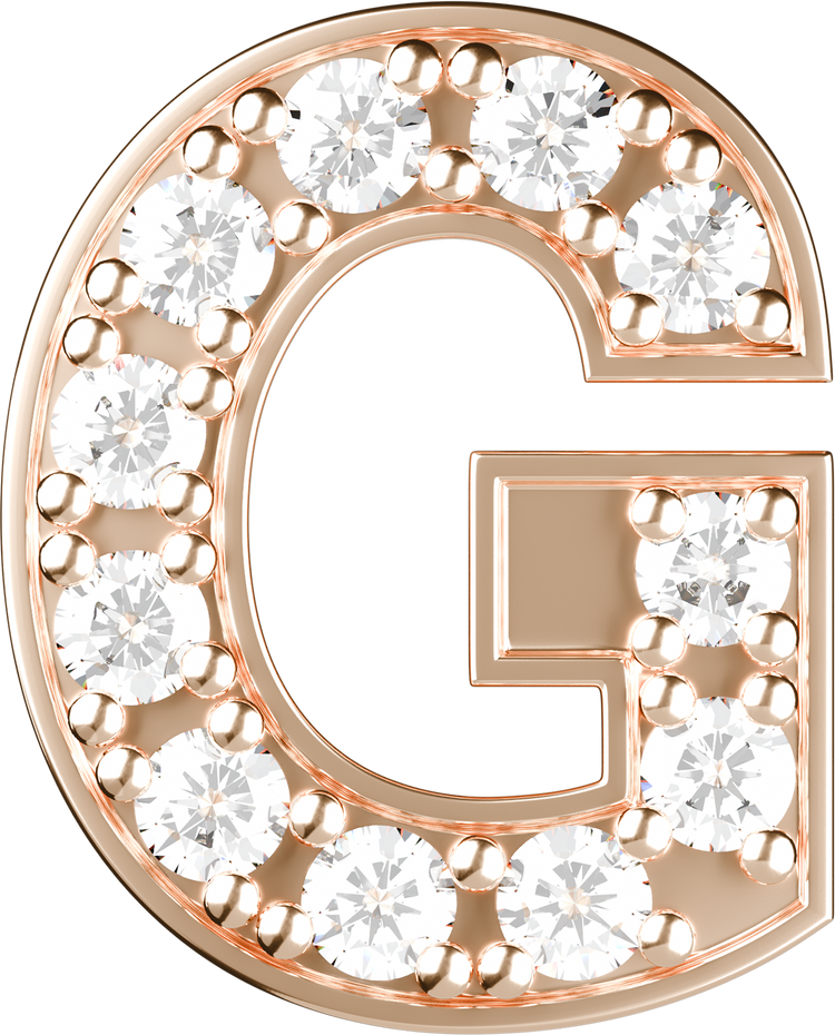 Letters Pink Gold Perso