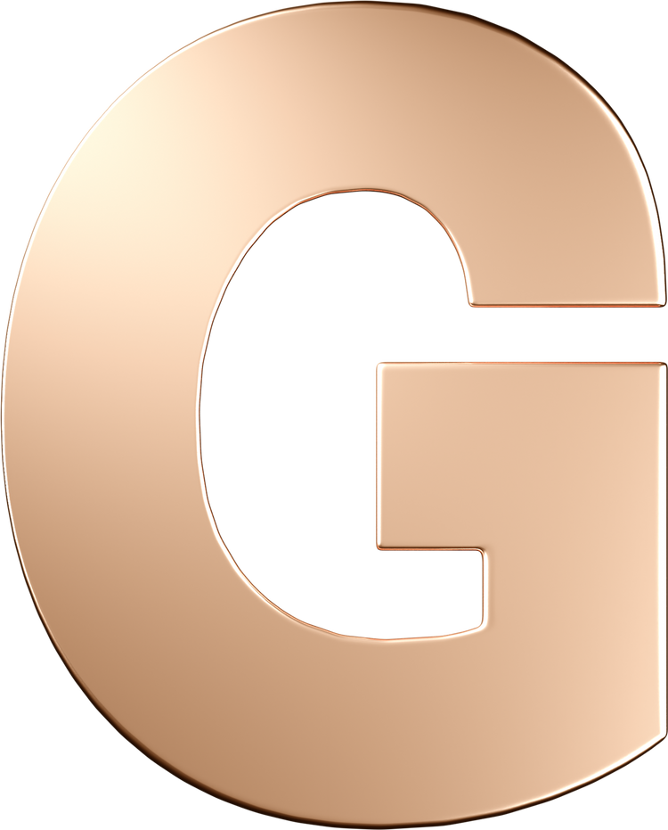 Letters Pink Gold Perso