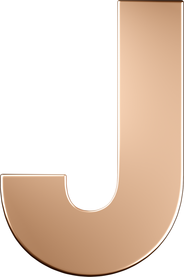 Letters Pink Gold Perso