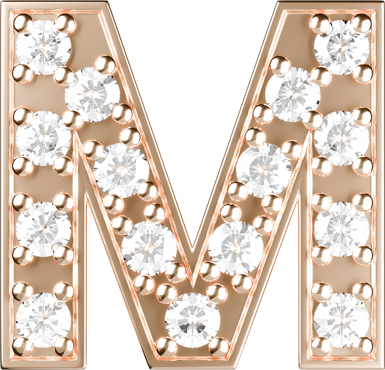 Letters Pink Gold Perso