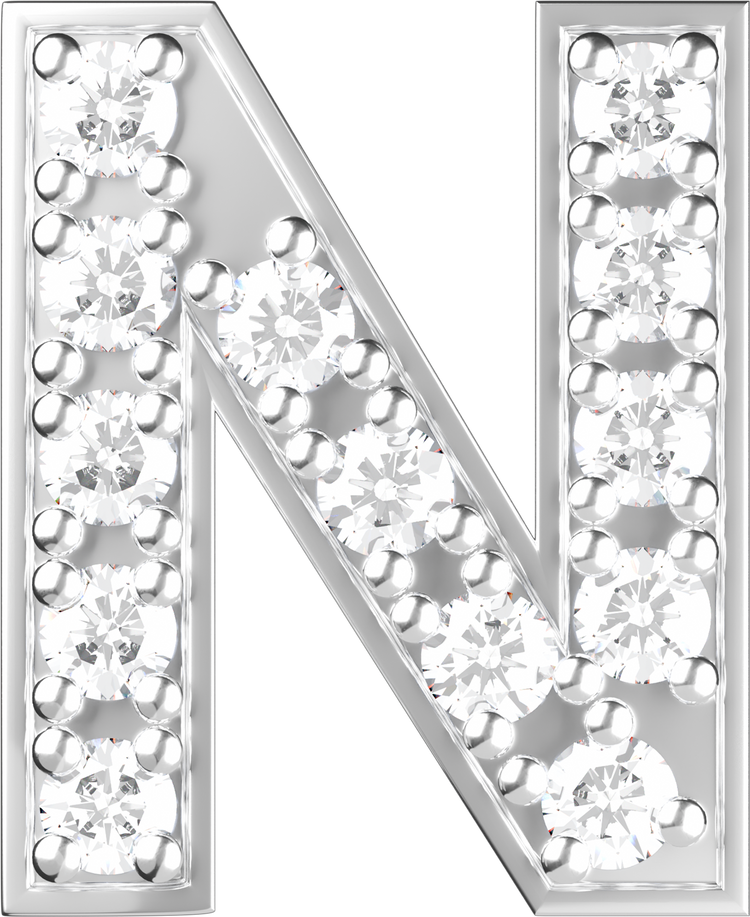 Letters White Gold Perso