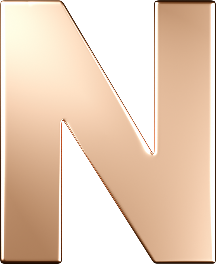 Letters Pink Gold Perso