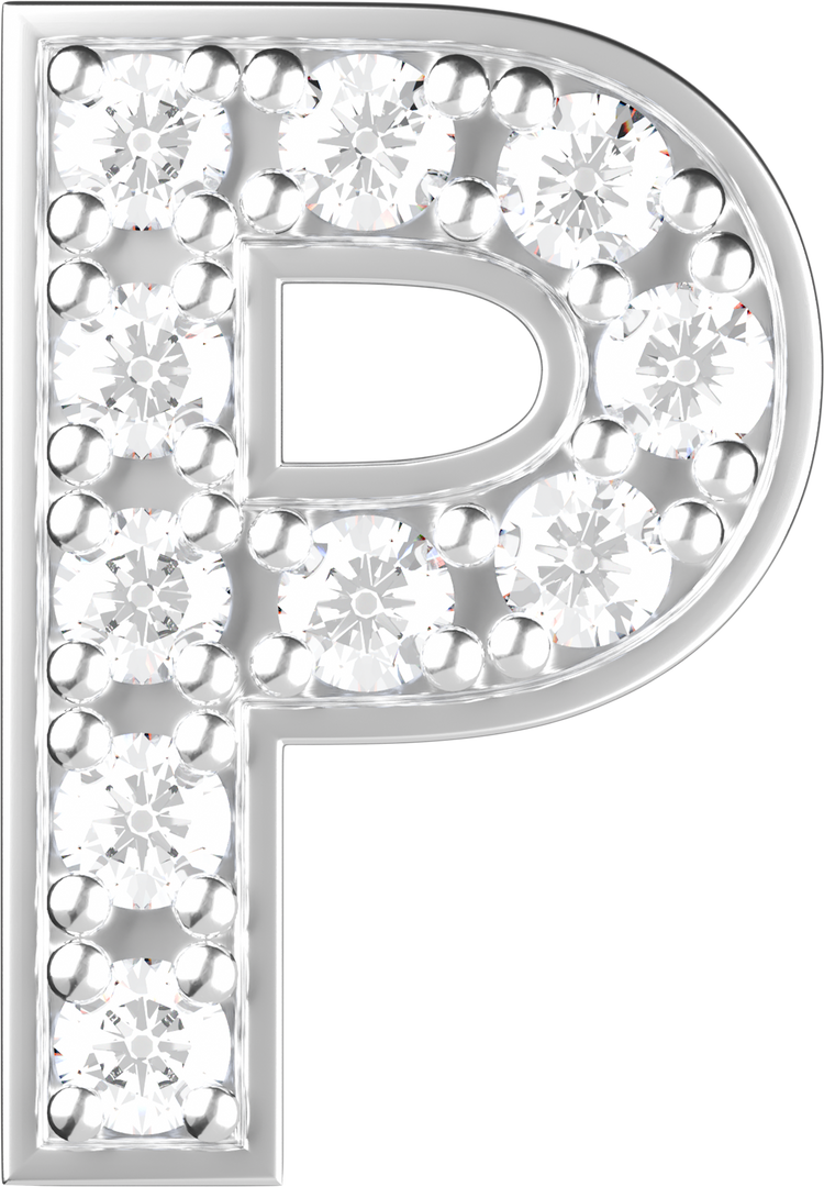 Letters White Gold Perso