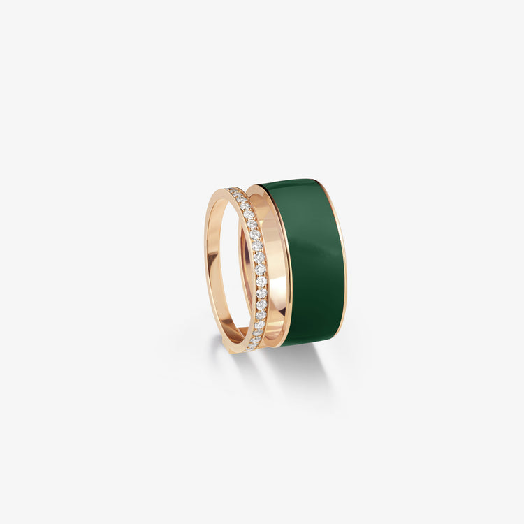 Berbere Chromatic Nile Green lacquer ring