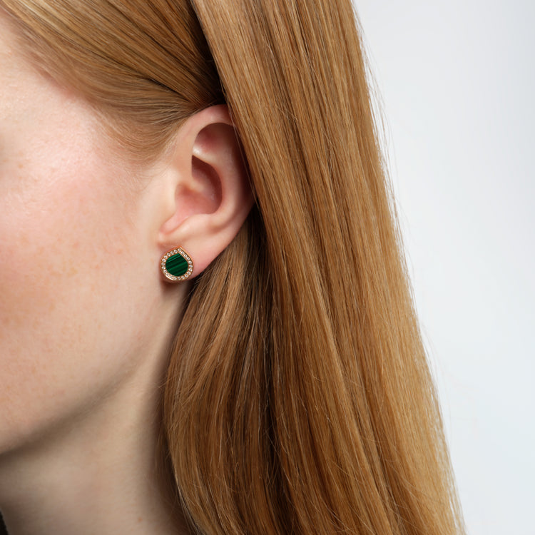 Puce d'oreille Antifer Malachite