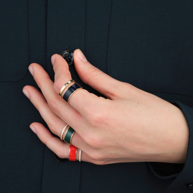 Berbere Chromatic Nile Green lacquer ring