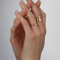 Bague Berbere 2 rangs en or rose
