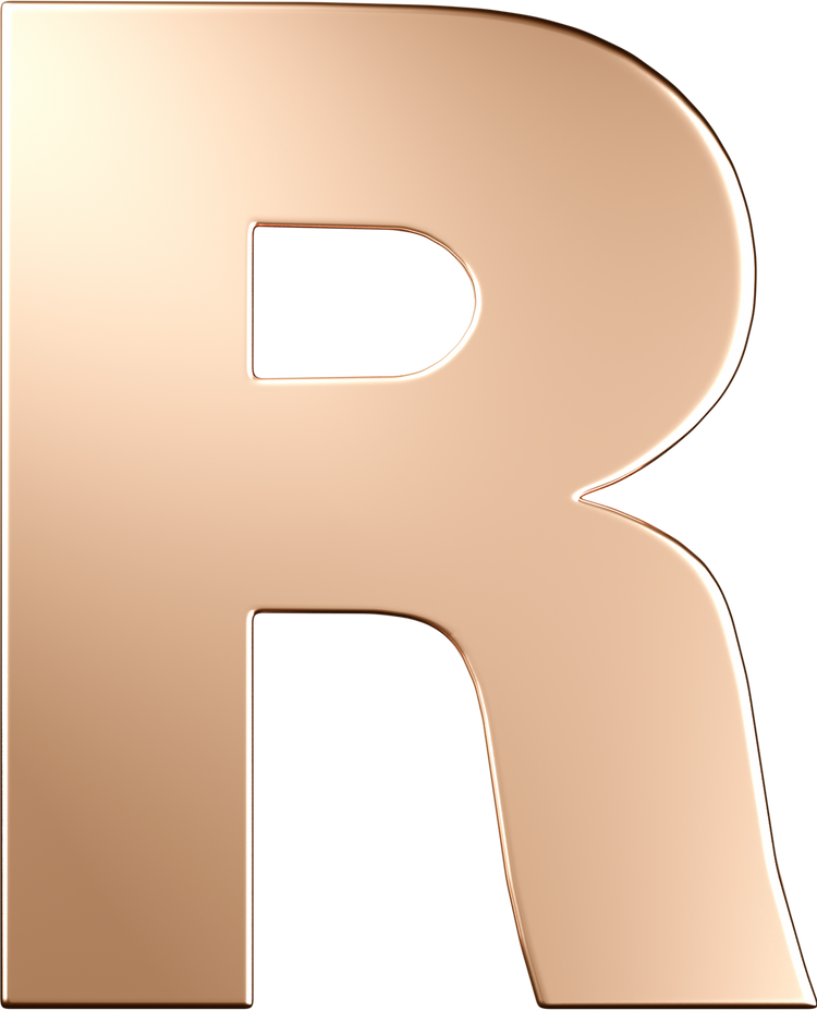 Letters Pink Gold Perso