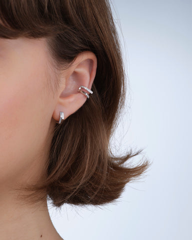 Antifer 2-row hoop earring