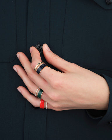 Berbere Chromatic Nile Green lacquer ring