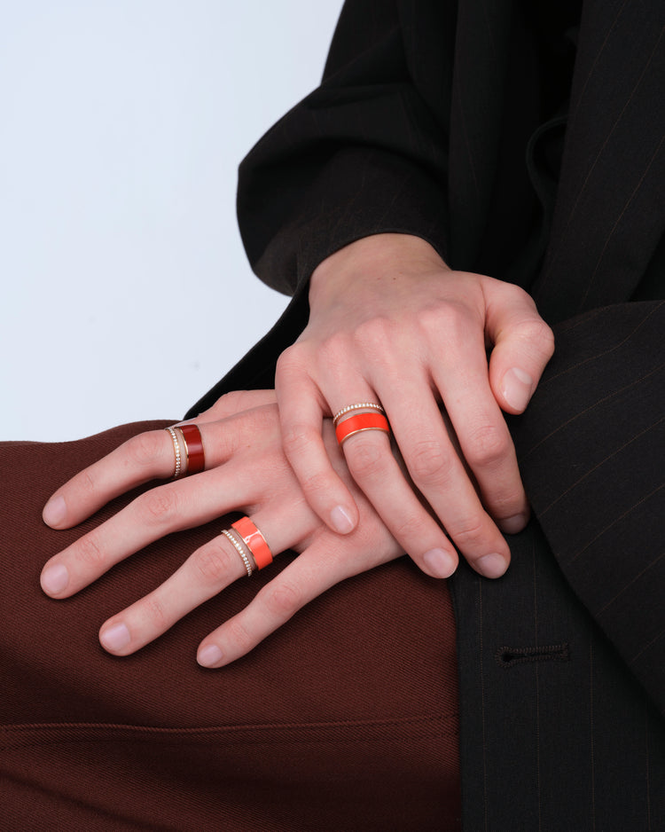 Berbere Chromatic Burgundy lacquer ring