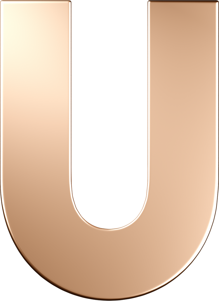 Letters Pink Gold Perso
