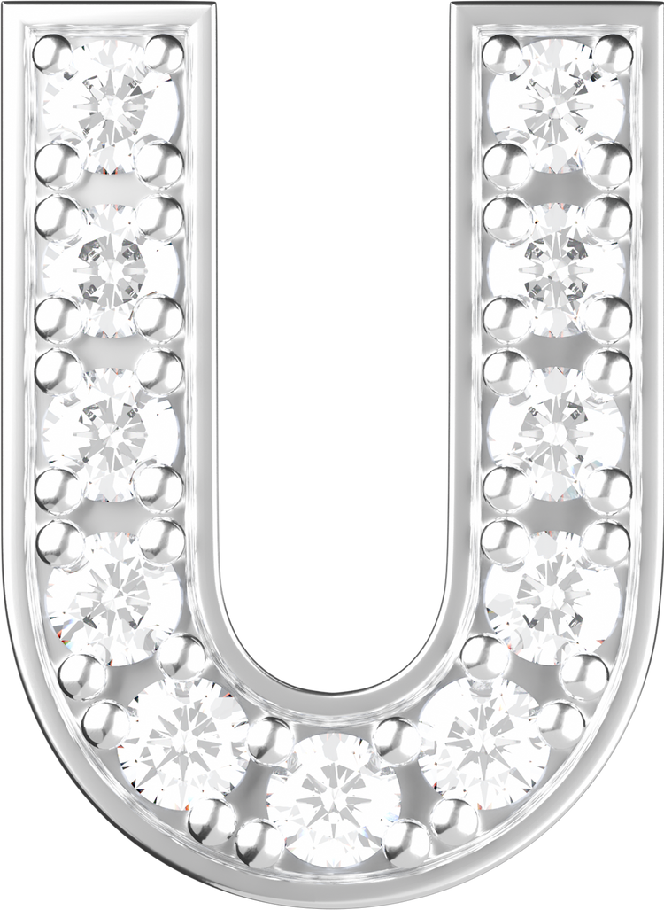 Letters White Gold Perso