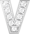 Letters White Gold Perso